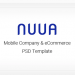 NUUA - Mobile Company and eCommerce PSD Template Nulled