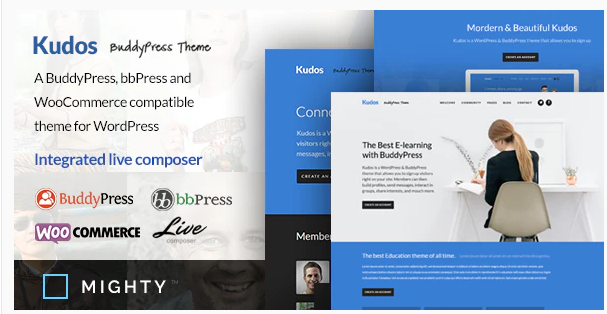 You are downloading Kudos BuddyPress Theme whose current version has been getting more updates nowadays, so, please keep visiting for getting