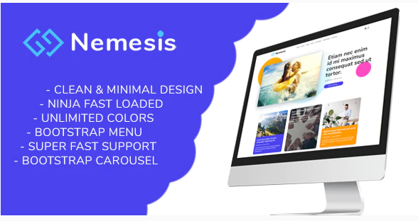 Nemesis | Responsive Minimal Blogger Theme Nulled