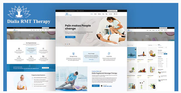 Dialia - Registered Massage Therapy Joomla Template Nulled