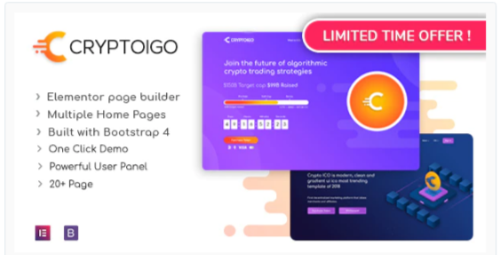 You are downloading Cryptoigo - Cryptocurrency WordPress Theme With Elementor Page Builder Nulled whose current version has been getting more updates