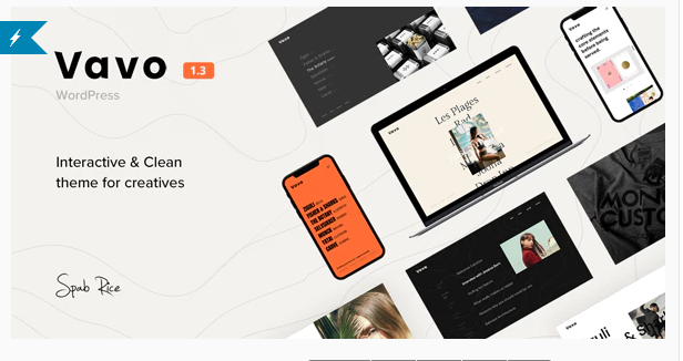 Vavo - An Interactive & Clean Theme for Creatives Nulled